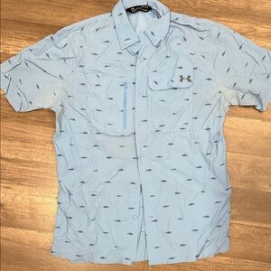 UA Fishing MED Light Blue Men's Shirt
